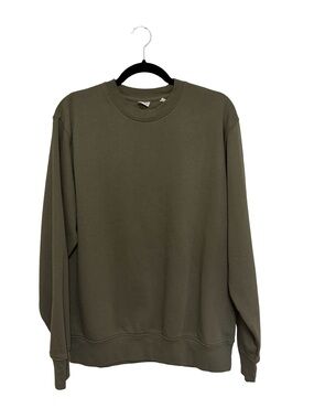 Stanley/Stella Organic Cotton Unisex Crewneck in Olive Green - Size M